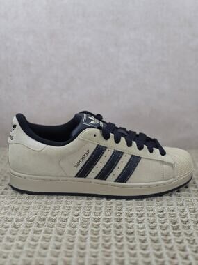 Adidas Superstar II IH9320 Men’s 9 Beige Black Suede – Brand New